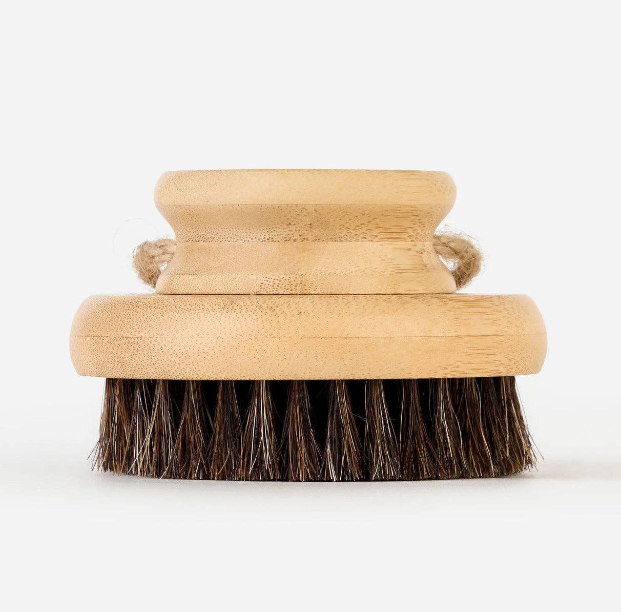 Dry Round Body Brush: Horsehair
