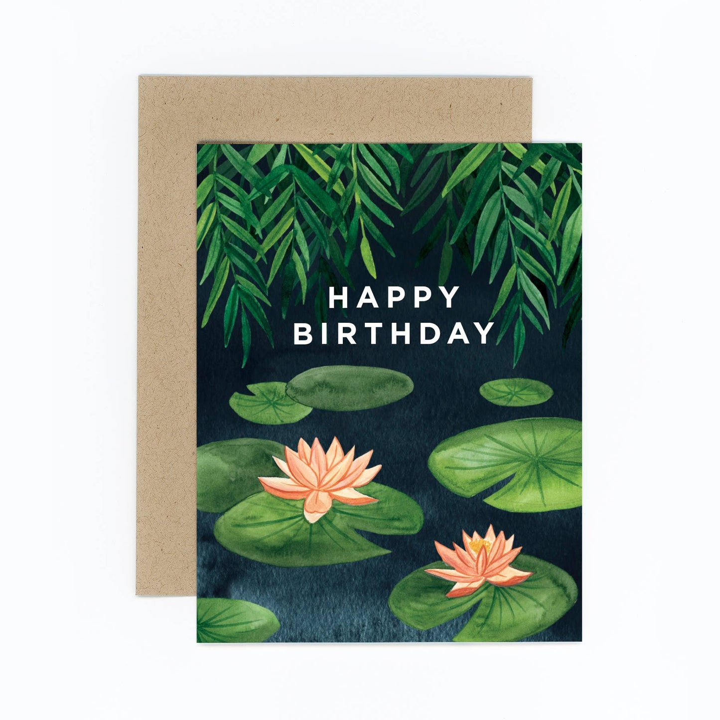 Lily Pond Happy Birthday Greeting Card
