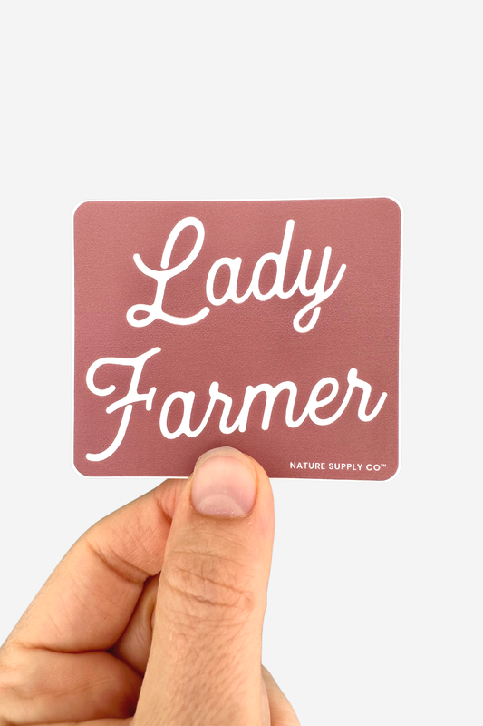 Lady Farmer Sticker | Spring Gift