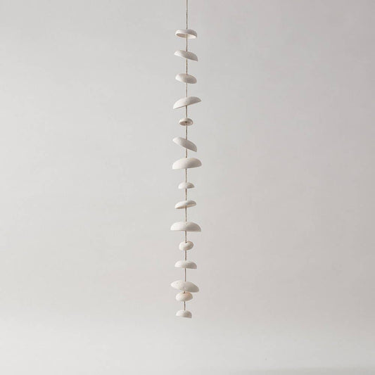 Moon Chimes Full Set Unglazed Natural Buff Stoneware