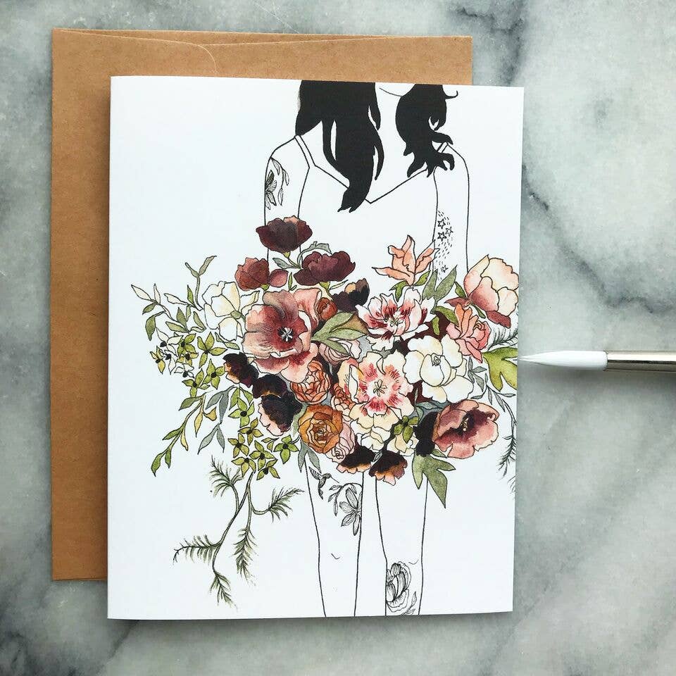 4.25" x 5.5" Florence the Wildflower Solabee Card