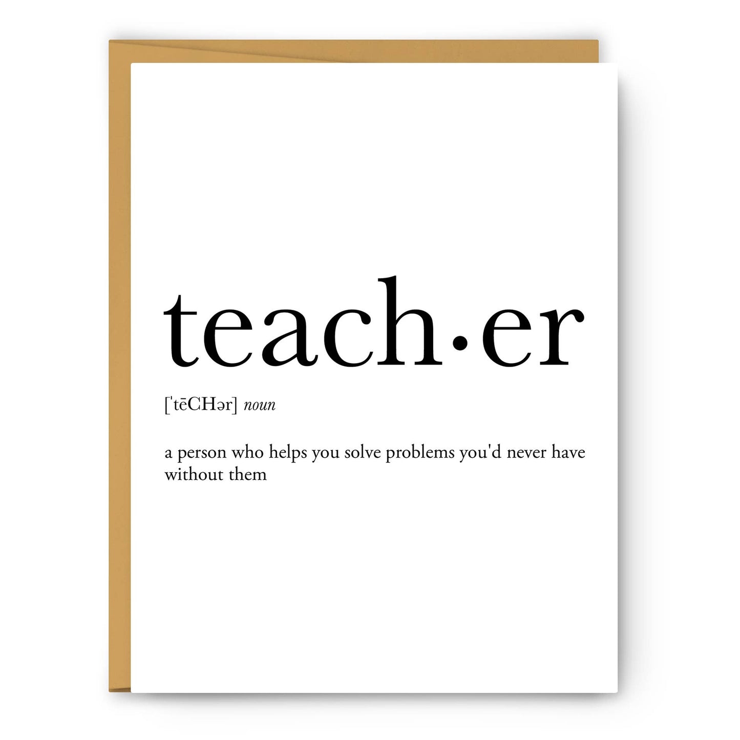 Teacher Definition - Everyday Card
