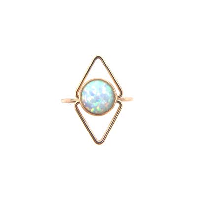 Deco Opal Ring