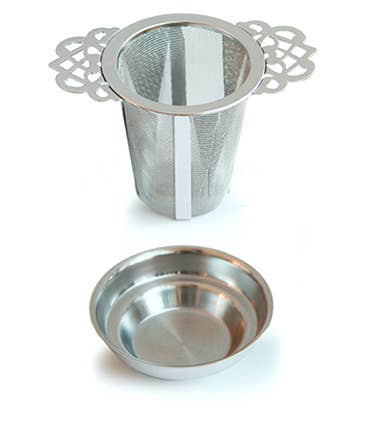 Silver Antique Tea Infuser - Permanent Tea Filter