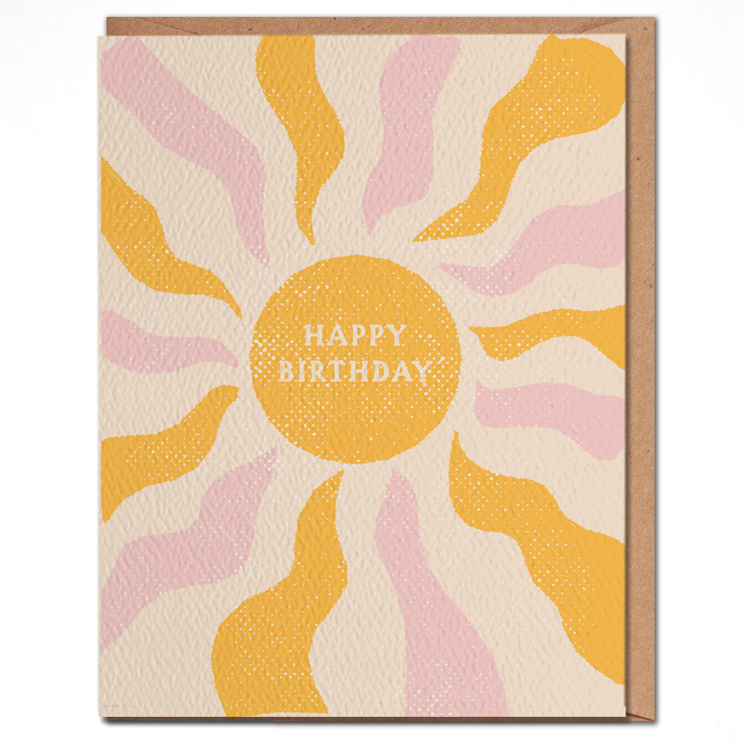 Happy Birthday - Sun Birthday Card