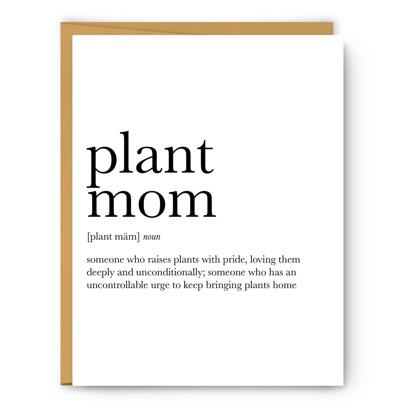Plant Mom Definition - Mother's Day Card