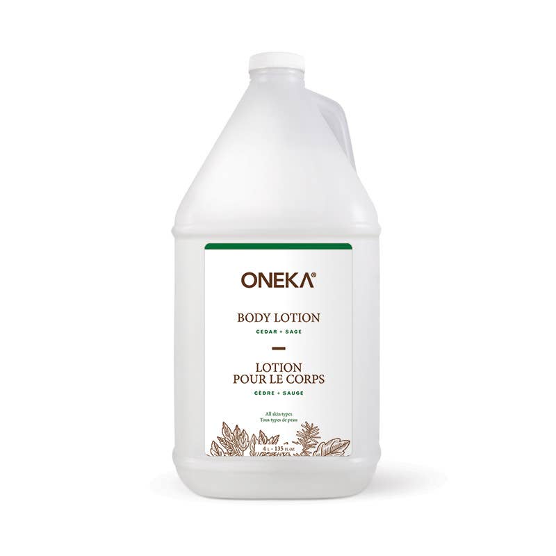 Oneka Cedar and Sage Body Lotion: bulk