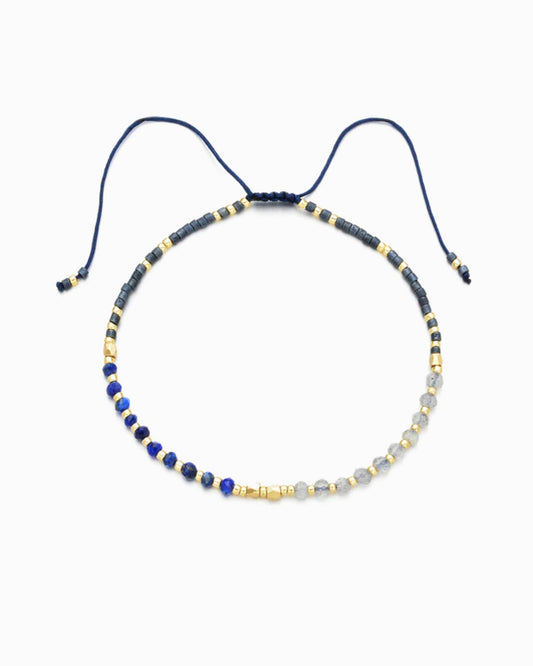 Healing Gemstone Stacking Bracelet, Lapis Lazuli