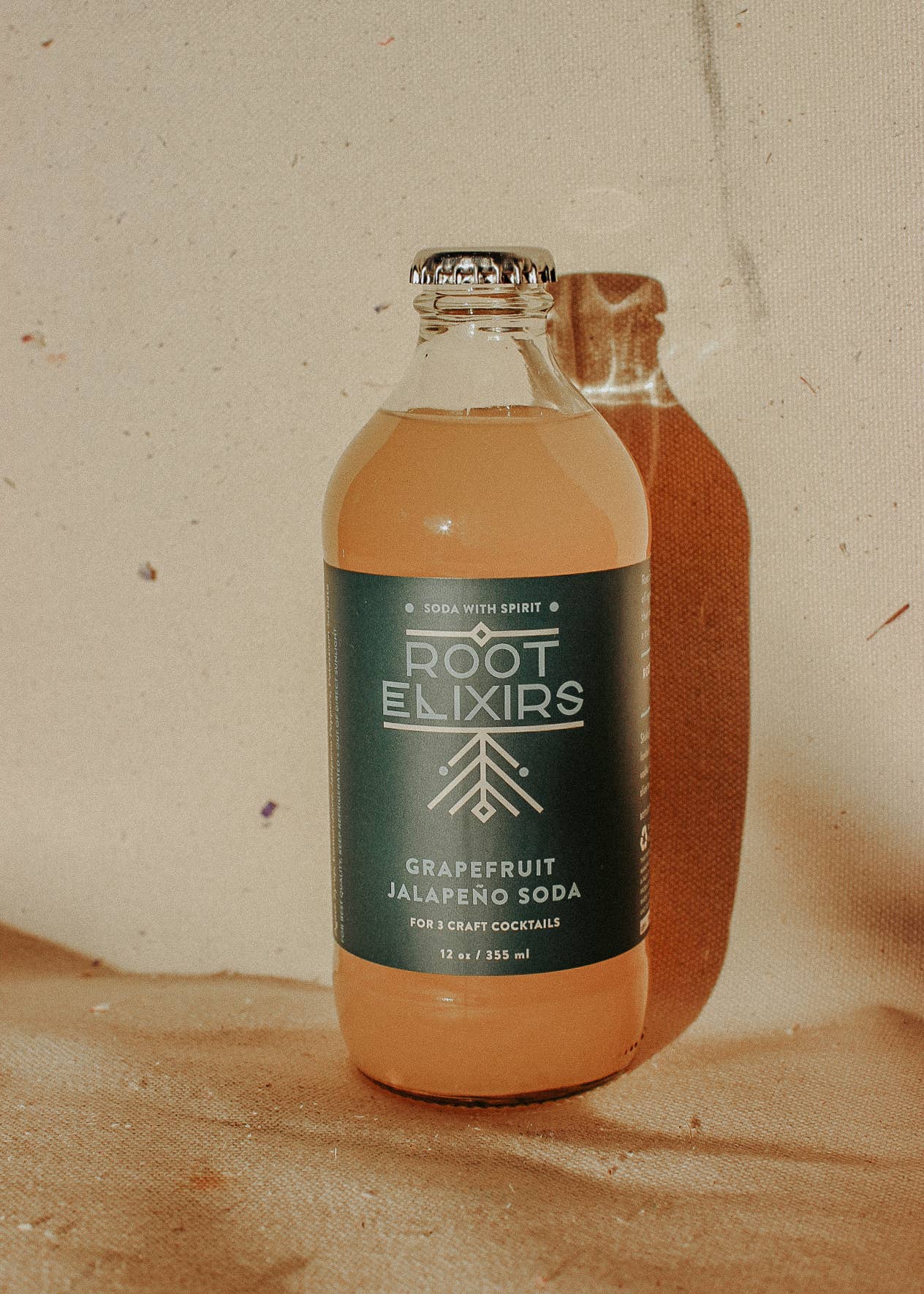 Root Elixirs Sparkling Grapefruit Jalapeno Cocktail Mixer