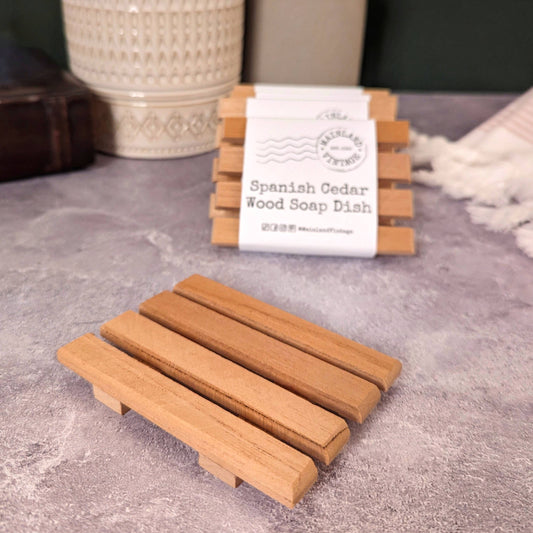 Spanish Cedar Wood Soap Dish