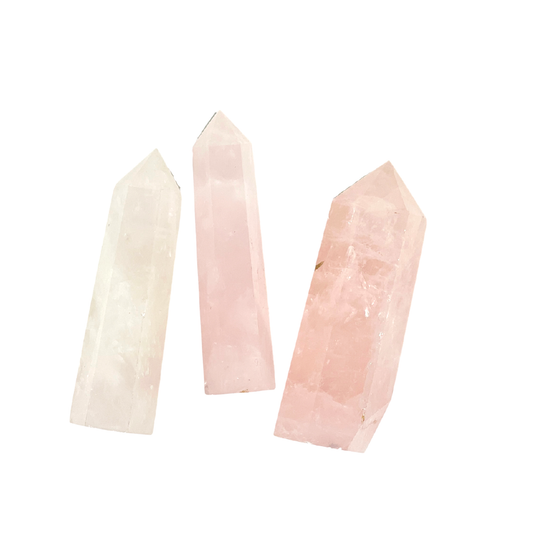 Natural Rose Quartz Crystal Point