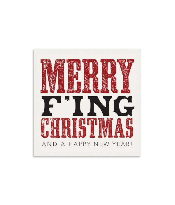 Merry F'ing Christmas Mini Notecard (Copy)