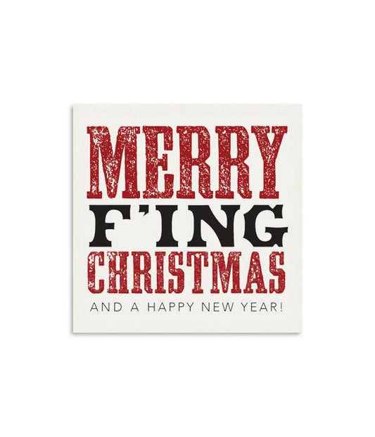 Merry F'ing Christmas Mini Notecard (Copy)