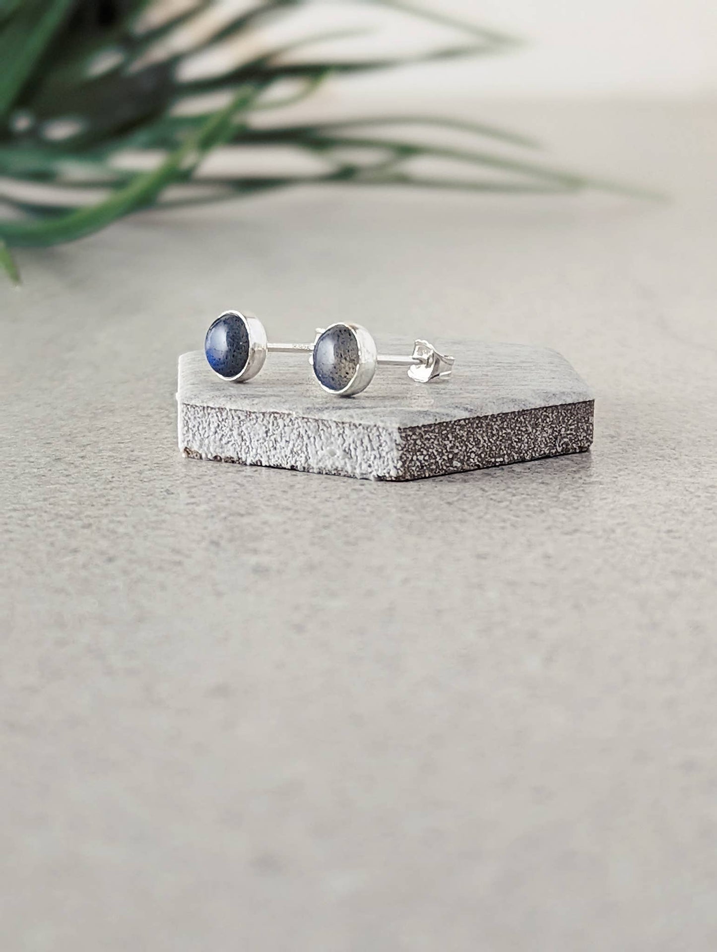 Labradorite Stud Earrings