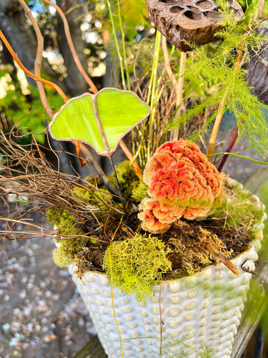 Glass Ginkgo Leaf