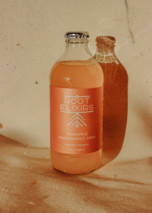 Root Elixirs Sparkling Pineapple Passionfruit Cocktail Mixer
