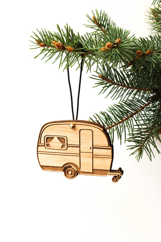 Camper Trailer | Wood Ornament