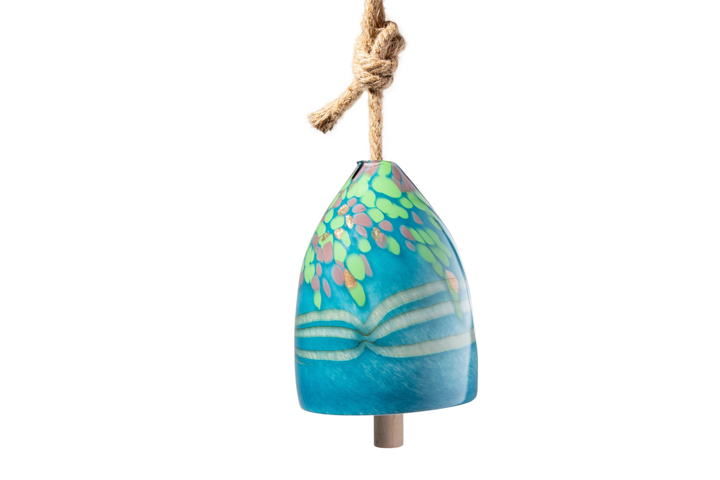 Hand Blown Art Glass Bell Chime
