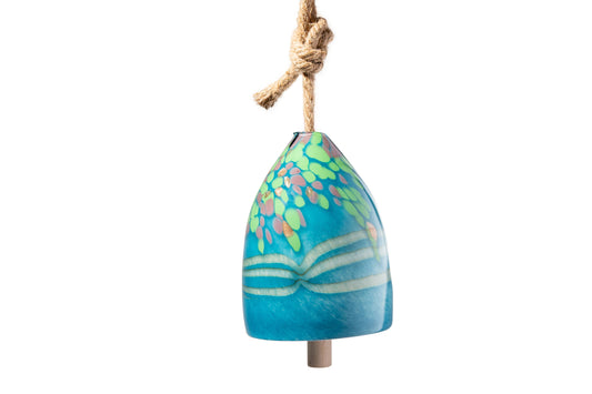 Hand Blown Art Glass Bell Chime