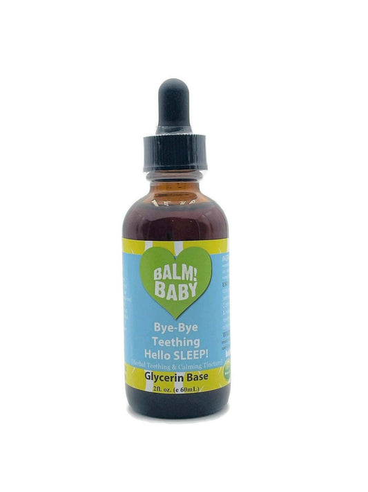 BALM! Baby - Bye Bye Teething Hello SLEEP! Natural & Organic: Organic Vegetable Glycerin (Sweet taste) / 2oz
