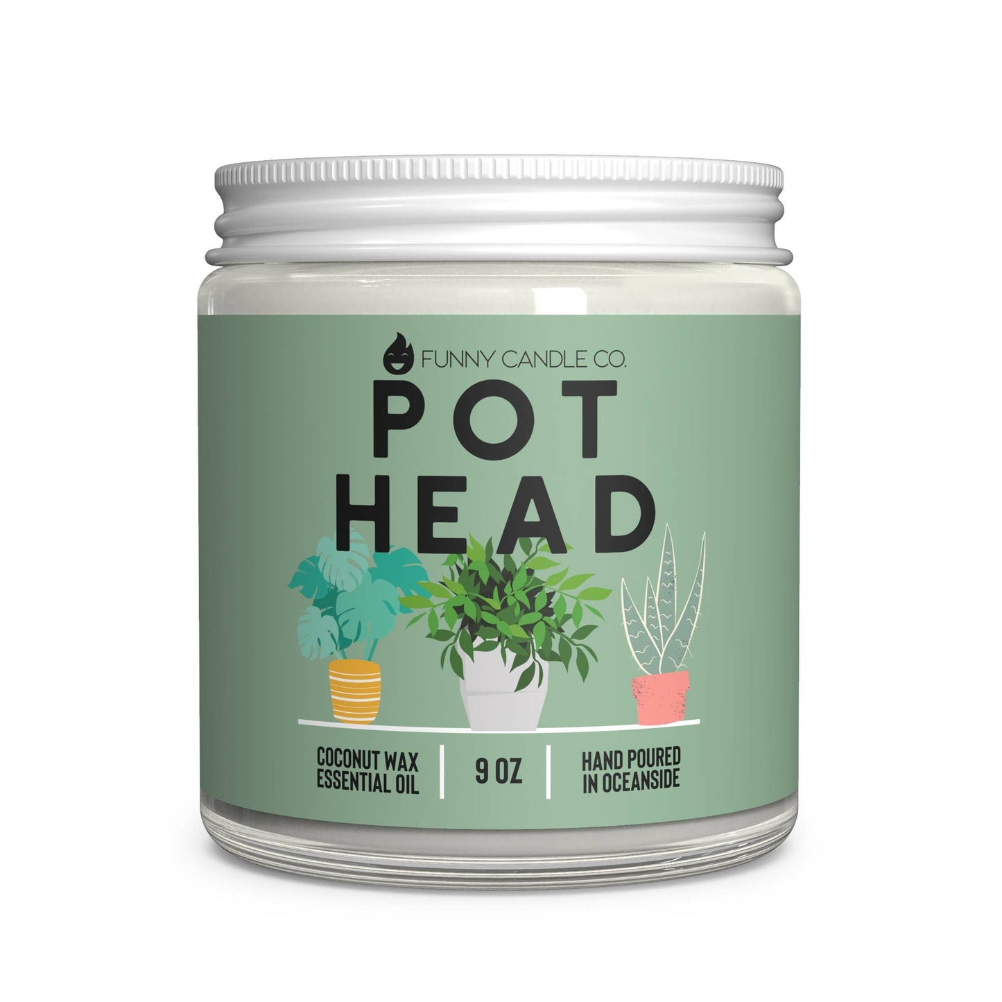Pot head- 9oz candle