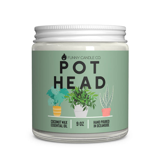 Pot head- 9oz candle