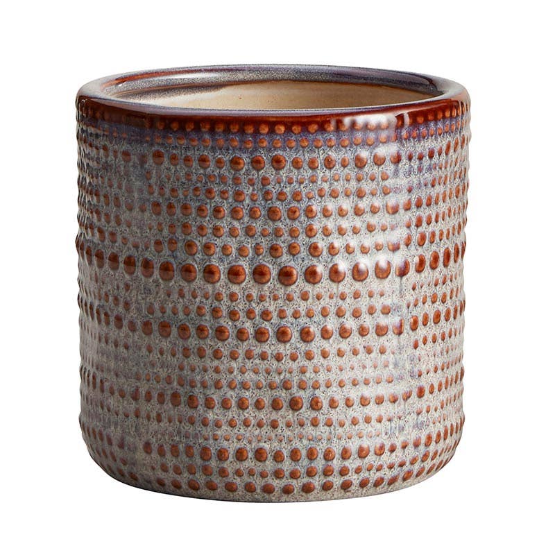 Smoke Dotted Pot Sm