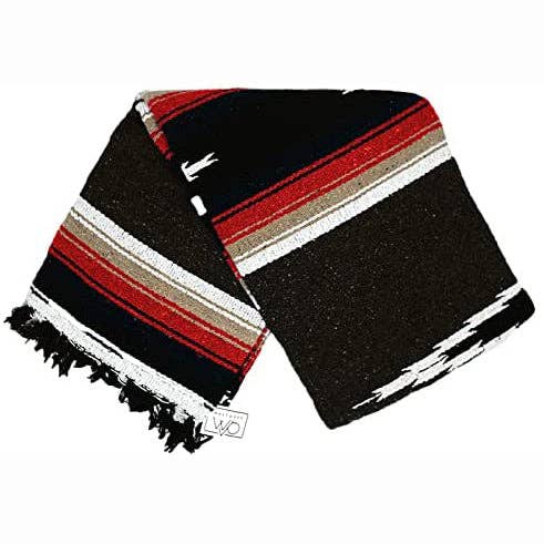 Brown Baja Diamond Mexican Blanket