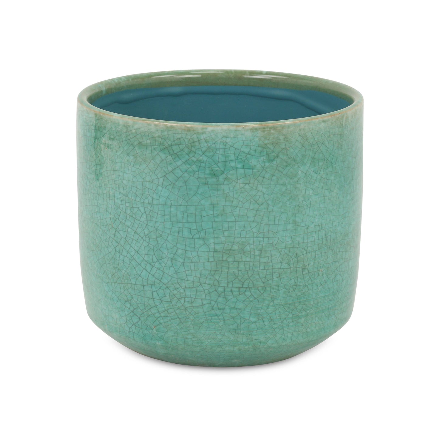Lavina Mosaic Pattern Green Ceramic Pot: X-Large