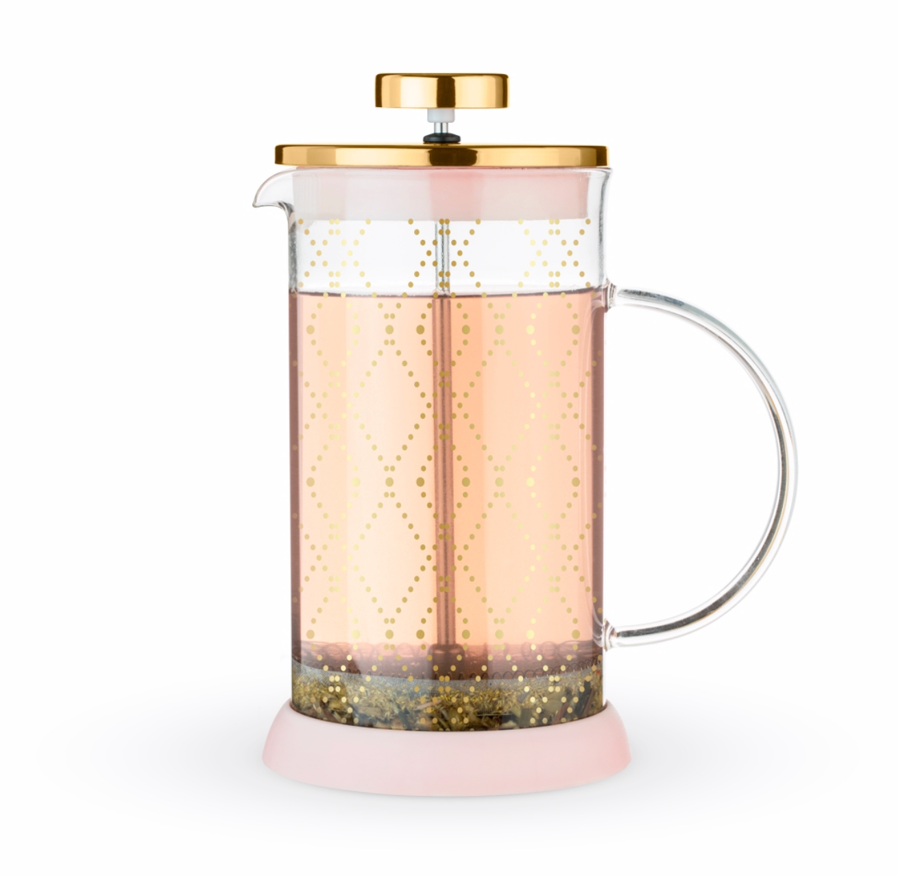 Riley™ Mini Souk Gold Glass Tea Press Pot by Pinky Up®