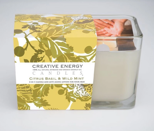 Citrus Basil & Wild Mint: 2-in-1 Soy Lotion Candle