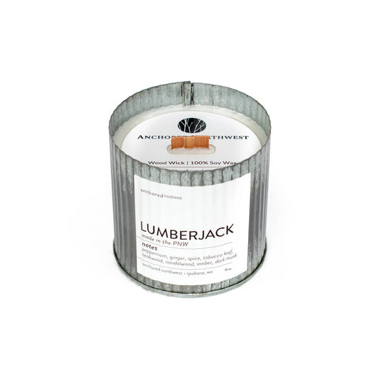 Lumberjack Rustic Vintage Candle
