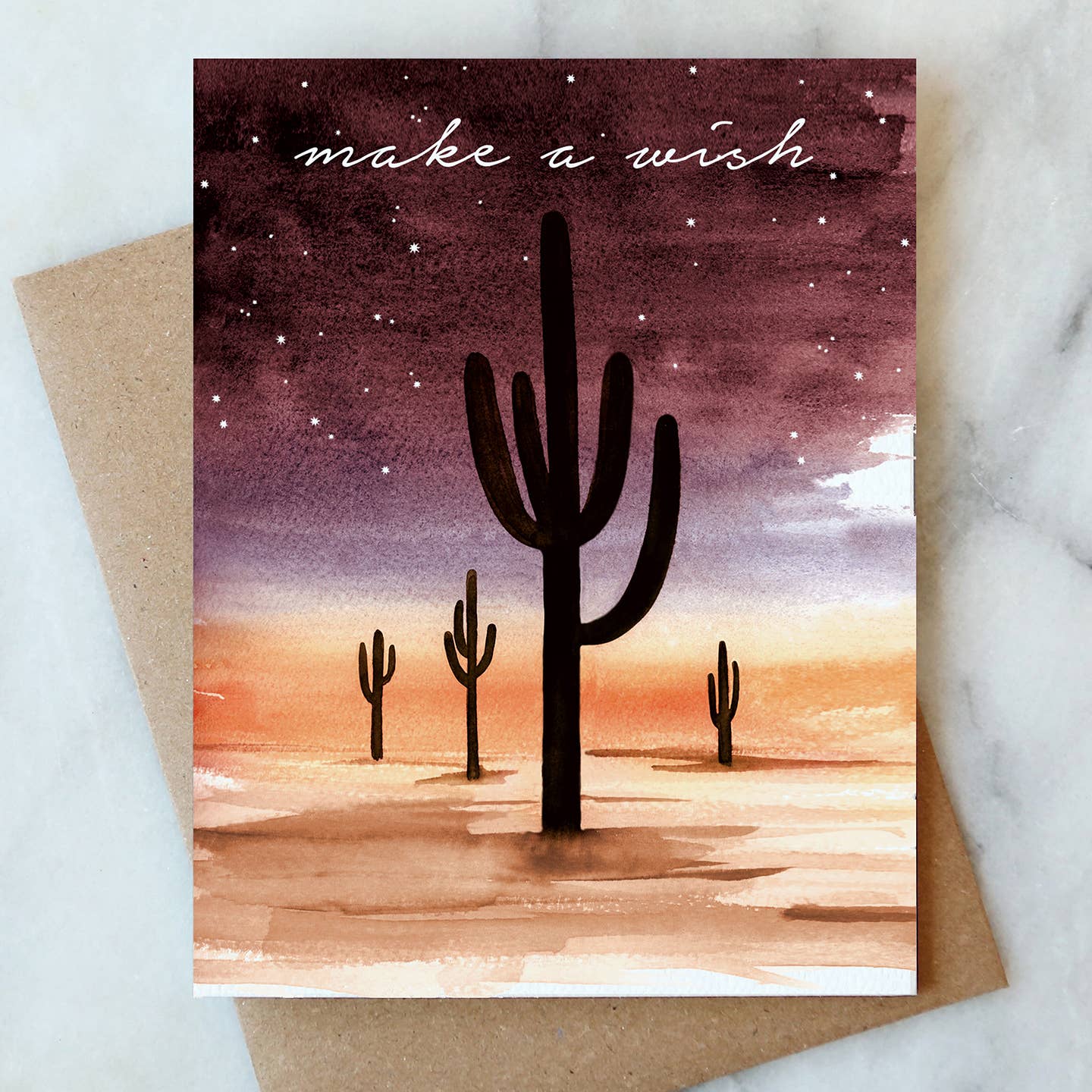 Desert Sky Make a Wish Card
