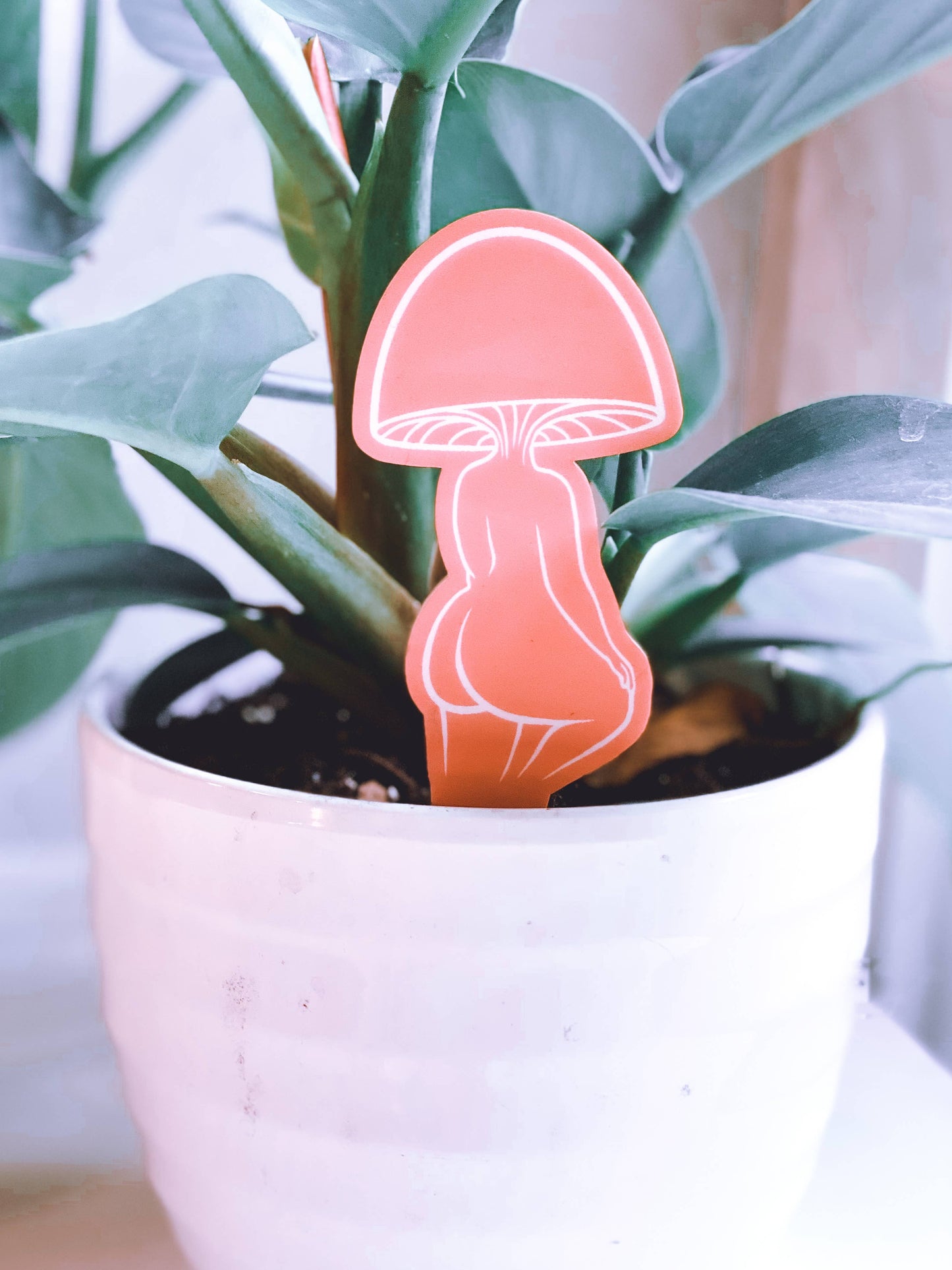 Mushroom Lady Plant Stakes