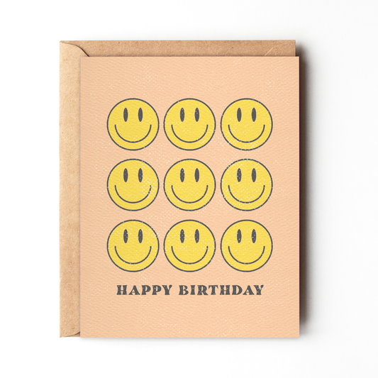 Happy Birthday - Fun Smiley Greeting Card
