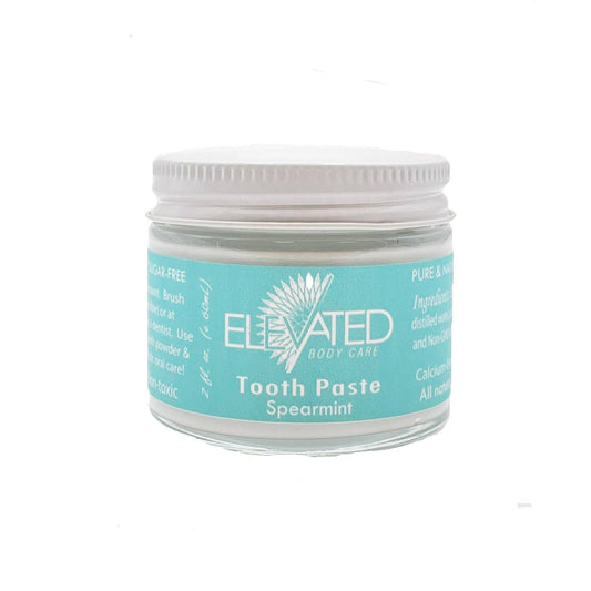 ELEVATED - Natural Toothpaste - Fluoride FREE - Glass Jar: Spearmint