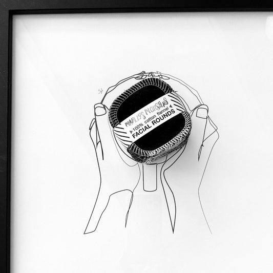 Facial Rounds: Rainbow and Color Mixes: 10 pack / Black