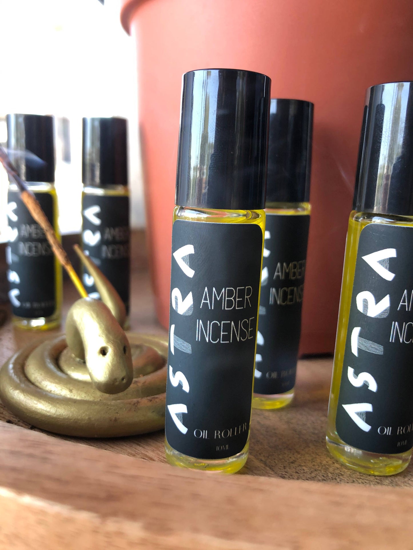 Amber Incense Roller Ball