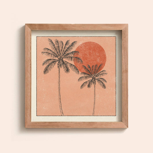 Golden Palms Print