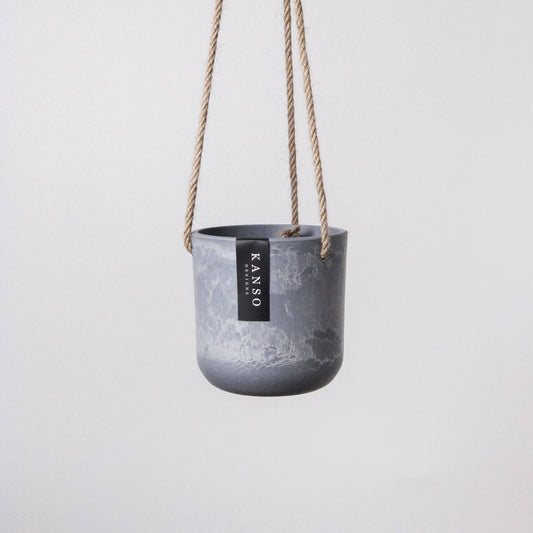4" Signature Stone Hanging Planter Pot