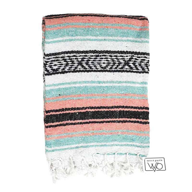 Mint and Peach Falsa Blanket