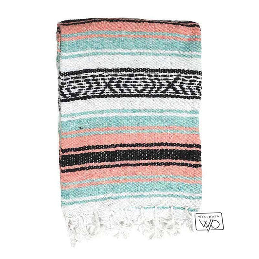 Mint and Peach Falsa Blanket