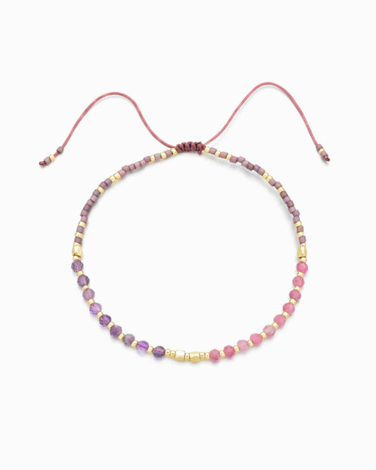 Healing Gemstone Stacking Bracelet, Amethyst
