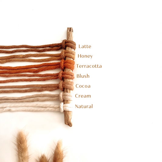 Macrame Keychain MINI Finger Loop | Finger Lanyard For Keys: Blush