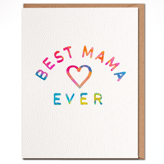 Best Mama Ever - Mother's Day Card