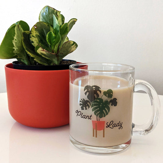 Plant Lady Monstera Glass Mug