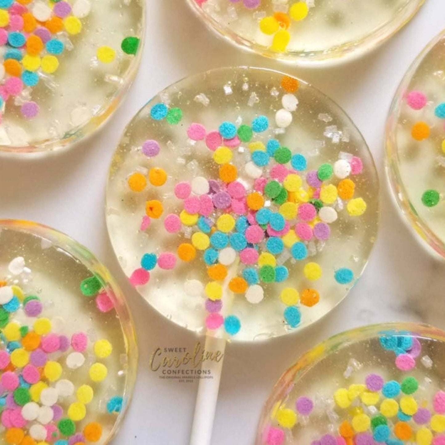 Celebration Sparkle Lollipops, Birthday Cake