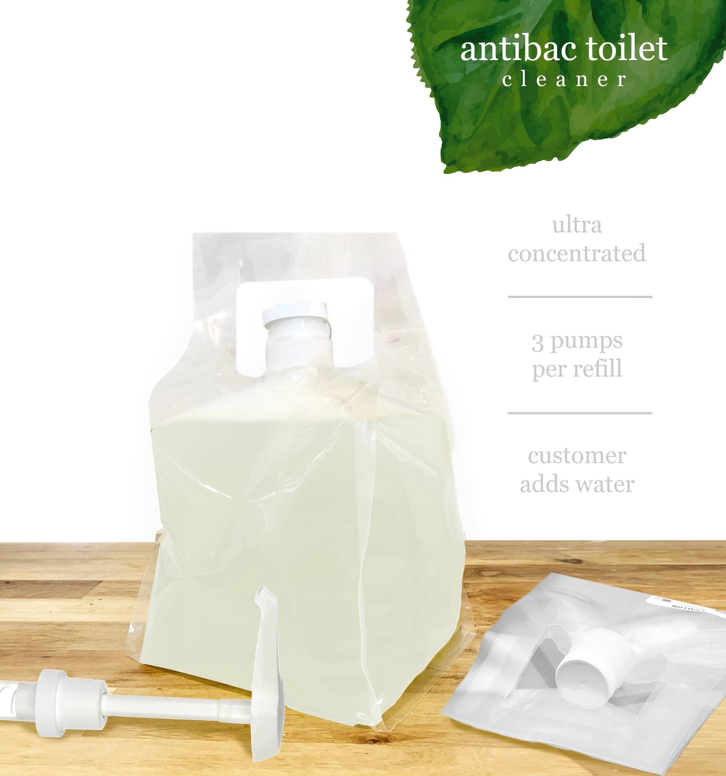 Bulk Antibac Toilet Cleaner Concentrate: Mint & Eucalyptus / Gallon
