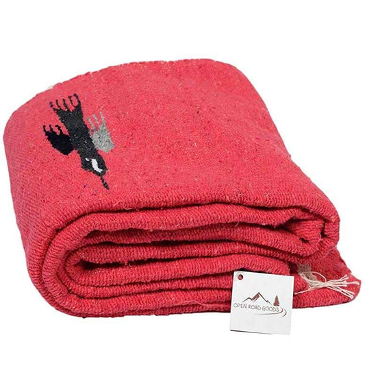 Coral Pink Baja Thunderbird Mexican Blanket